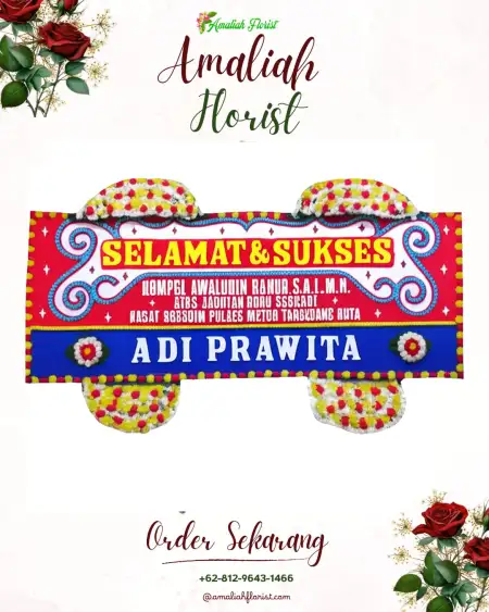 Papan Bunga Ucapan Selamat Tieng